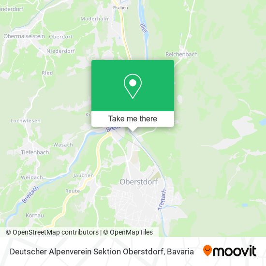 Deutscher Alpenverein Sektion Oberstdorf map