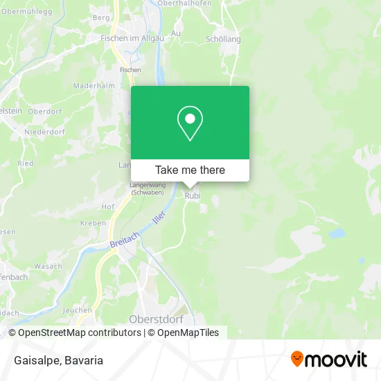 Карта Gaisalpe