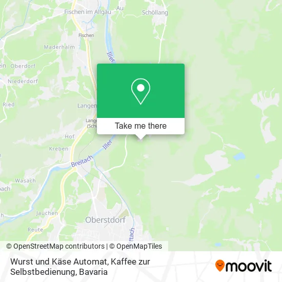 Карта Wurst und Käse Automat, Kaffee zur Selbstbedienung