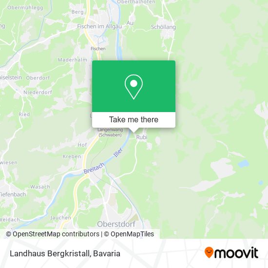 Landhaus Bergkristall map