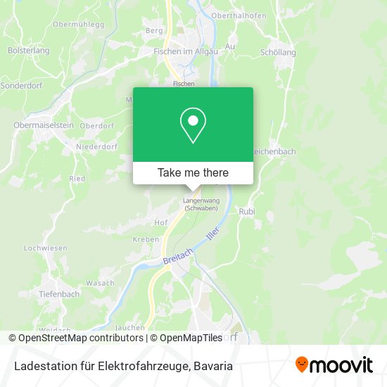 Ladestation für Elektrofahrzeuge map