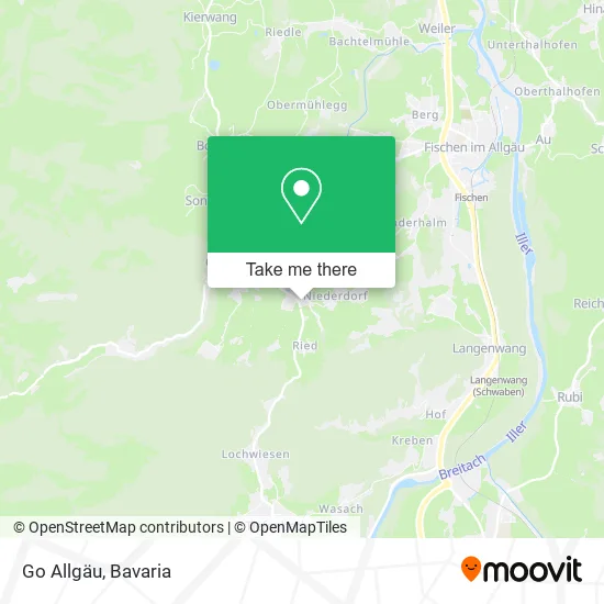 Go Allgäu map
