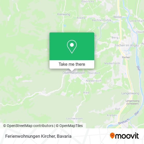 Ferienwohnungen Kircher map