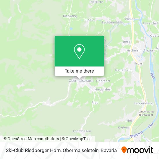 Ski-Club Riedberger Horn, Obermaiselstein map