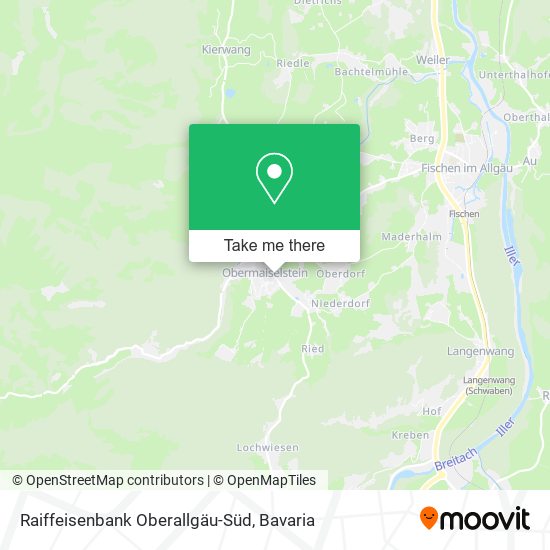 Raiffeisenbank Oberallgäu-Süd map