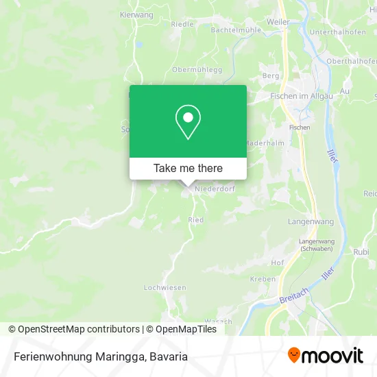 Карта Ferienwohnung Maringga