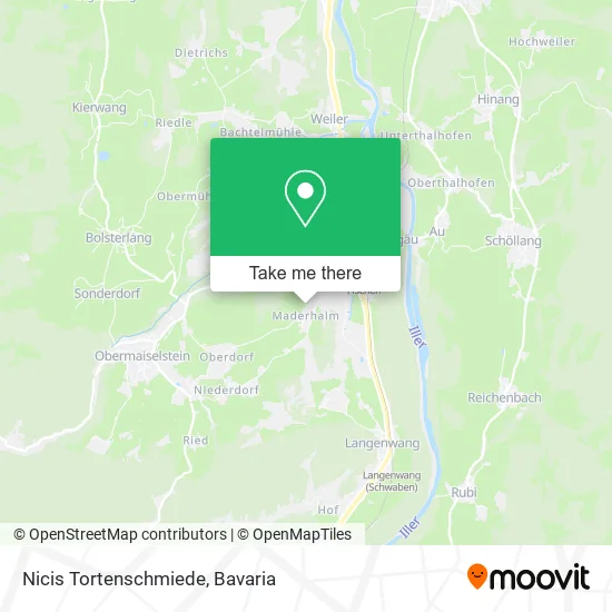 Nicis Tortenschmiede map