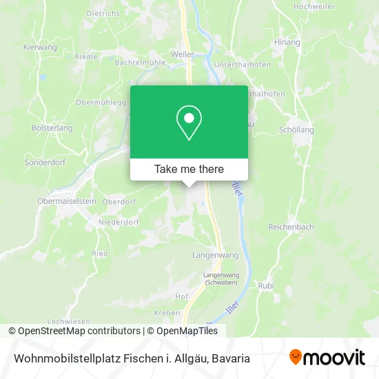 Карта Wohnmobilstellplatz Fischen i. Allgäu
