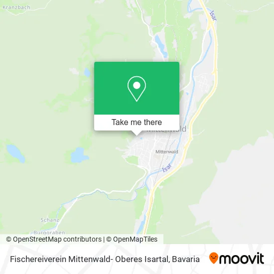 Карта Fischereiverein Mittenwald- Oberes Isartal