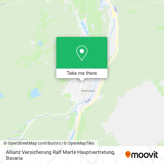 Карта Allianz Versicherung Ralf Marte Hauptvertretung