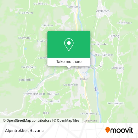 Alpintrekker map