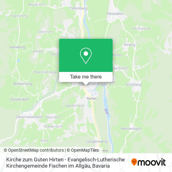 Kirche zum Guten Hirten - Evangelisch-Lutherische Kirchengemeinde Fischen im Allgäu map
