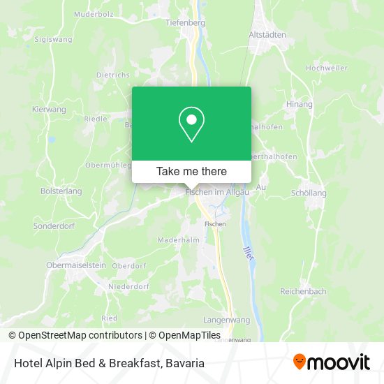 Hotel Alpin Bed & Breakfast map
