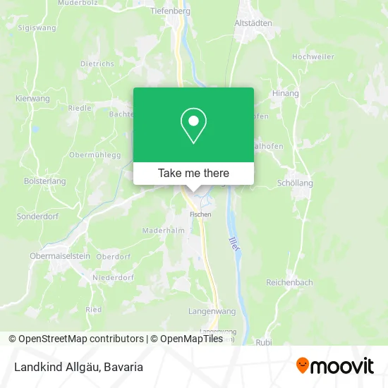 Карта Landkind Allgäu
