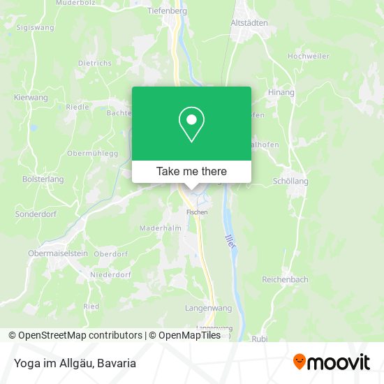 Yoga im Allgäu map