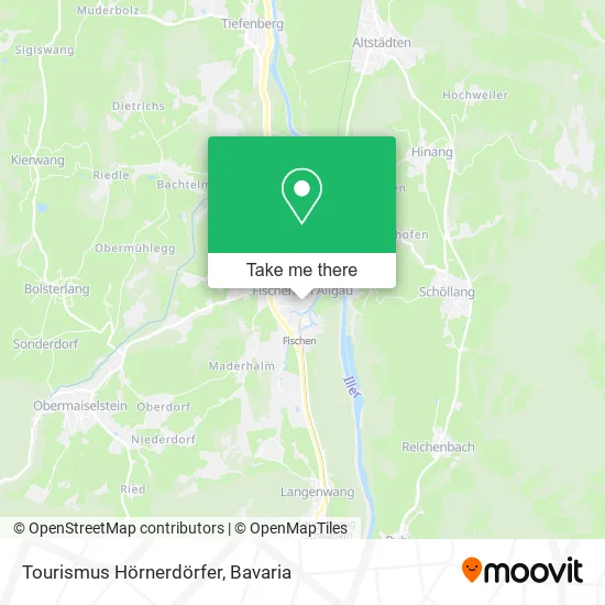 Карта Tourismus Hörnerdörfer
