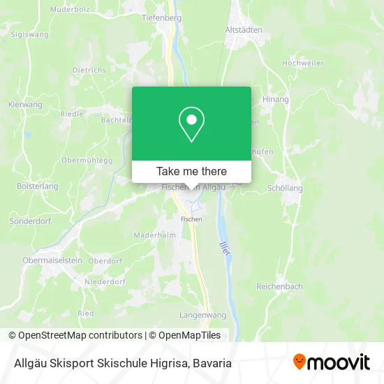 Карта Allgäu Skisport Skischule Higrisa