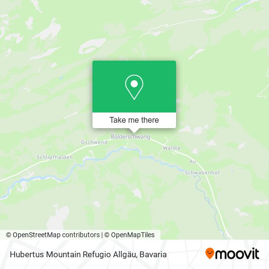 Hubertus Mountain Refugio Allgäu map