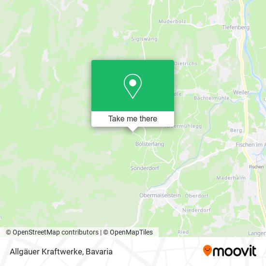 Allgäuer Kraftwerke map