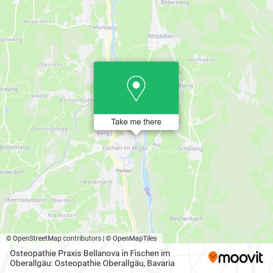 Osteopathie Praxis Bellanova in Fischen im Oberallgäu: Osteopathie Oberallgäu map