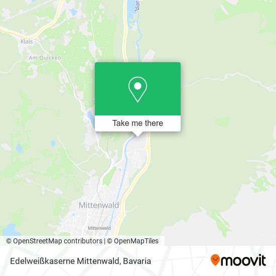Edelweißkaserne Mittenwald map