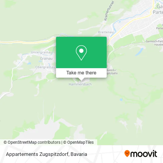 Карта Appartements Zugspitzdorf