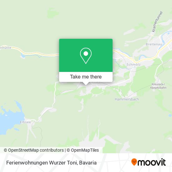 Ferienwohnungen Wurzer Toni map