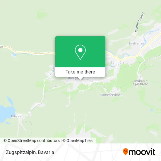 Карта Zugspitzalpin