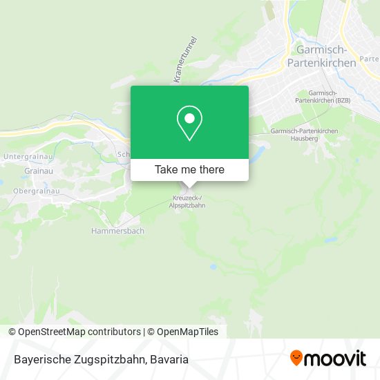 Карта Bayerische Zugspitzbahn