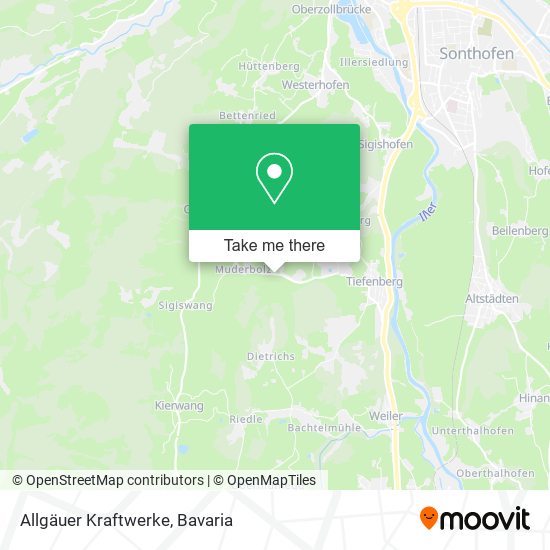 Allgäuer Kraftwerke map