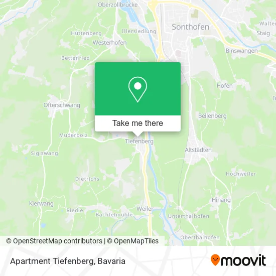 Карта Apartment Tiefenberg