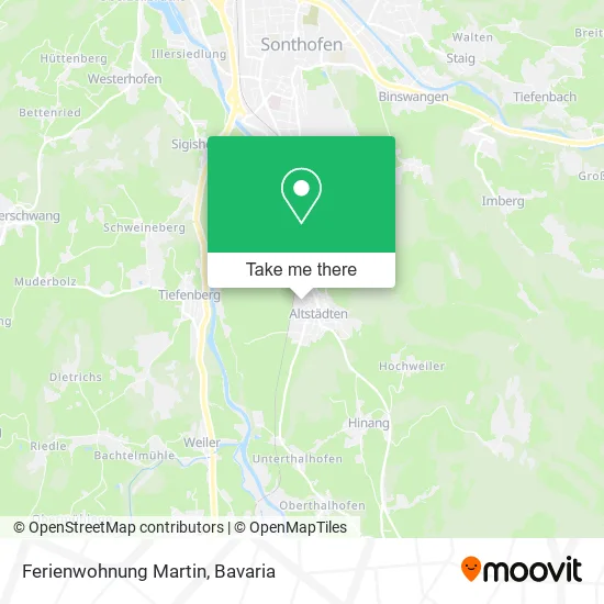 Карта Ferienwohnung Martin