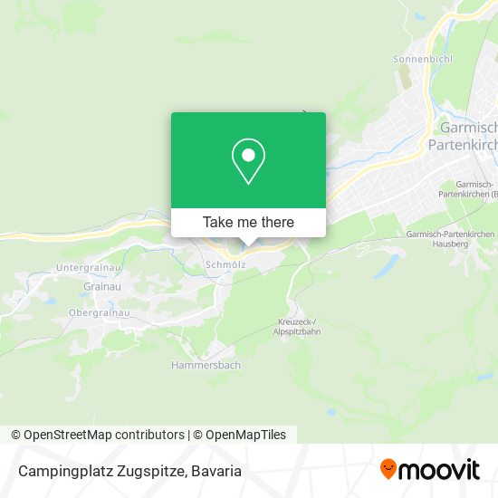 Campingplatz Zugspitze map