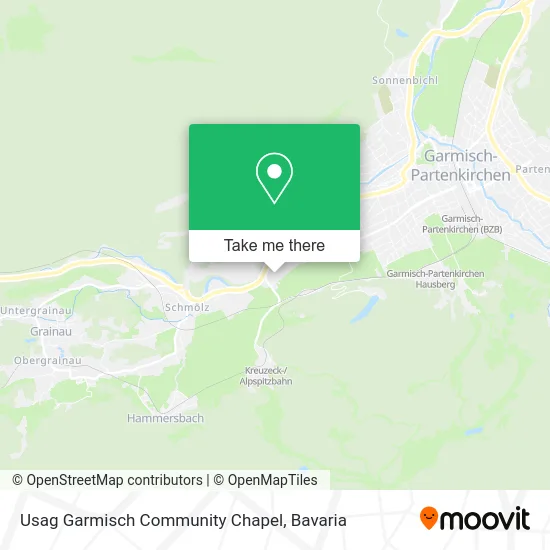 Usag Garmisch Community Chapel map