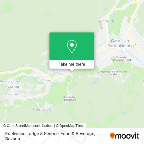 Карта Edelweiss Lodge & Resort - Food & Beverage