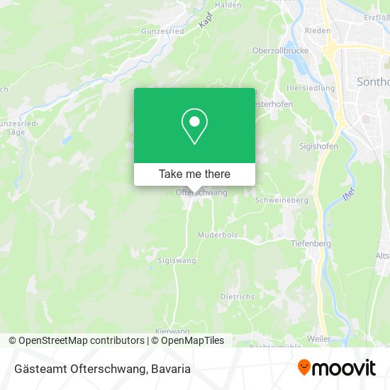 Gästeamt Ofterschwang map