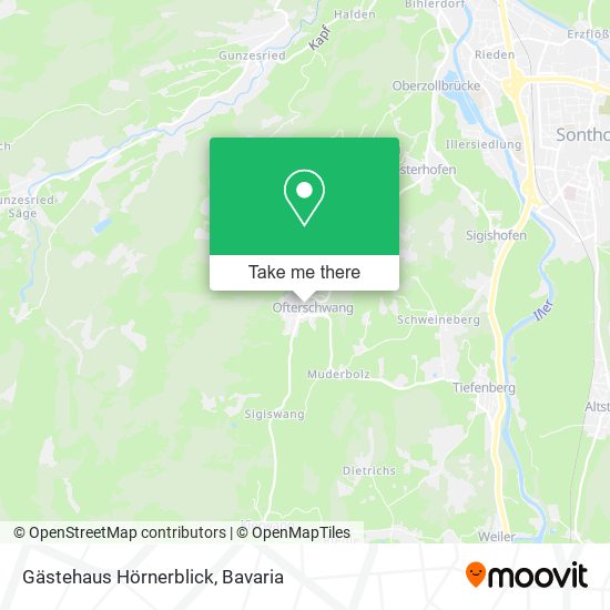 Gästehaus Hörnerblick map