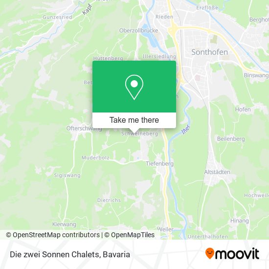 Die zwei Sonnen Chalets map