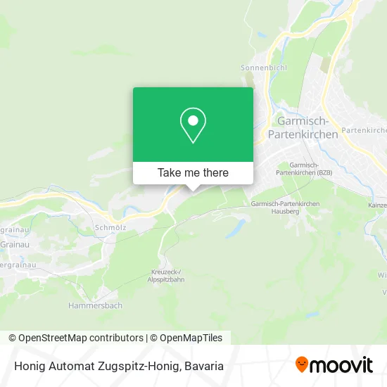 Карта Honig Automat Zugspitz-Honig