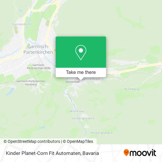 Карта Kinder Planet-Corn Fit Automaten