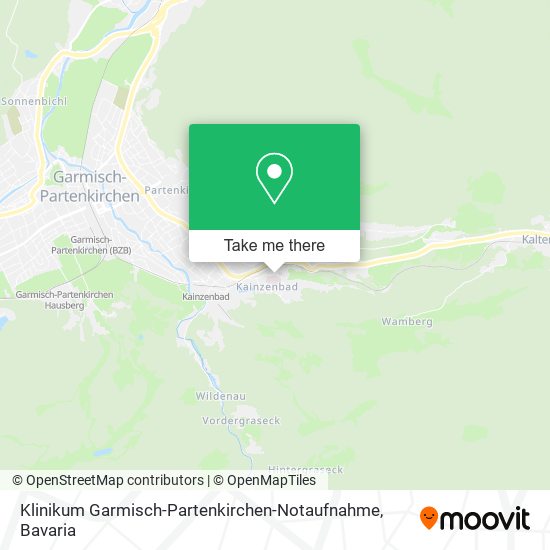 Klinikum Garmisch-Partenkirchen-Notaufnahme map
