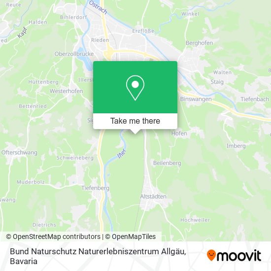 Bund Naturschutz Naturerlebniszentrum Allgäu map