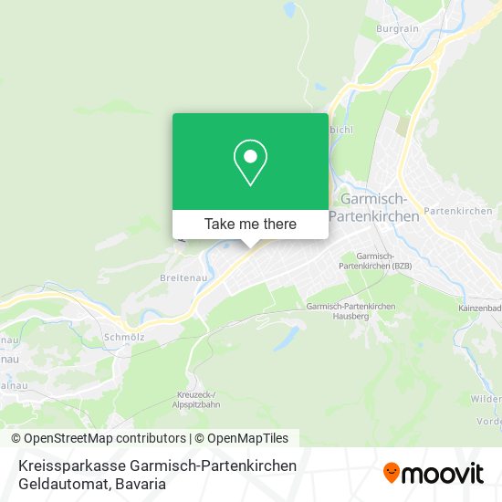 Kreissparkasse Garmisch-Partenkirchen Geldautomat map