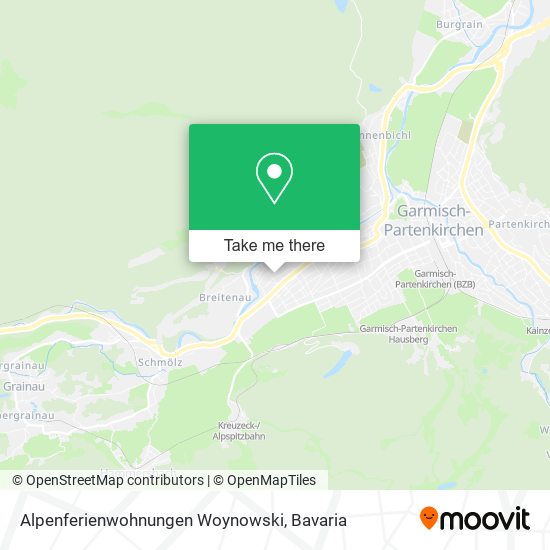 Alpenferienwohnungen Woynowski map