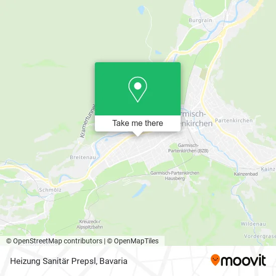 Карта Heizung Sanitär Prepsl