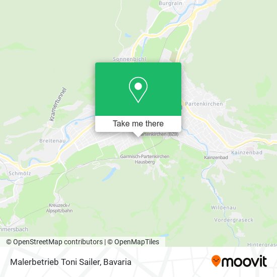 Malerbetrieb Toni Sailer map