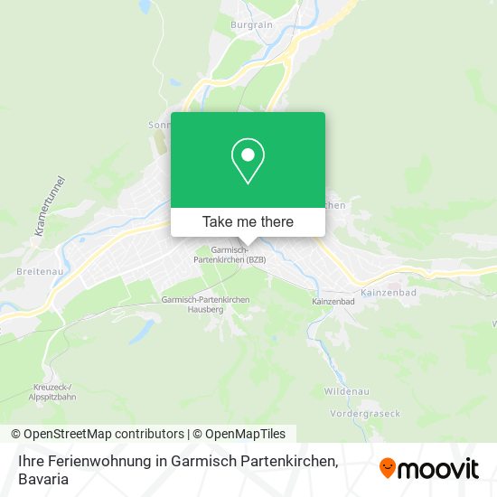 Карта Ihre Ferienwohnung in Garmisch Partenkirchen