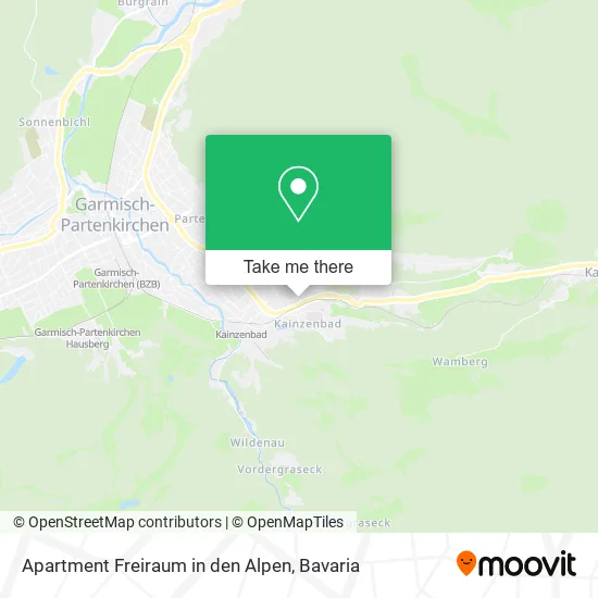Карта Apartment Freiraum in den Alpen