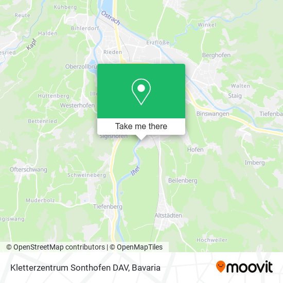 Kletterzentrum Sonthofen DAV map