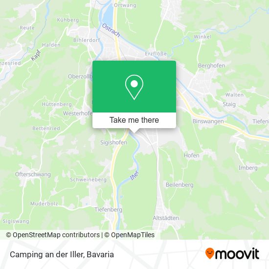 Карта Camping an der Iller